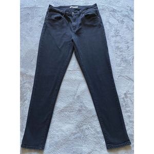 LEVIS 721 High Rise Skinny Jeans Women's Sz 30 Black Jeans